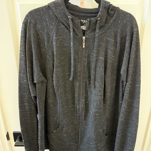 Torrid Charcoal Zip-Up Sweater - Picture 1 of 4